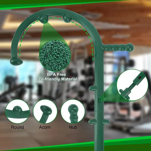 Miniatura 4 de 2 Pack de bastones de masaje para puntos de activación, caña para masaje de tejido profundo del cuerpo, caña manual para espalda, cuello, hombro