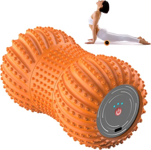 Miniatura 7 de Alivio de la fascitis plantar, masajeador de rodillo muscular, masajeador eléctrico portátil con audio Bluetooth, 3 niveles de vibración (gris)