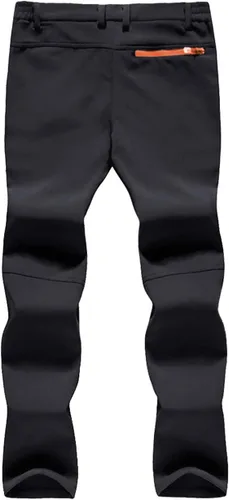 Miniatura 2 de EKLENTSON Pantalones de invierno para hombre con forro polar Softshell con bolsillos con cremallera