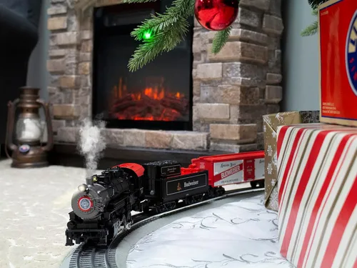 Miniatura 11 de Lionel Anheuser Busch Budweiser - Juego de tren eléctrico de calibre O Bluetooth 5.0 con control remoto, control de voz, luces, sonidos y humo, a