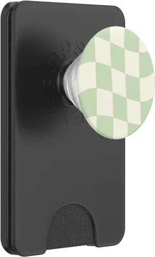 Miniatura 7 de PopSockets PopSockets intercambiables a cuadros verdes pastel danés
