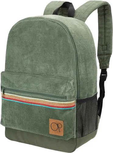Miniatura 9 de Ocean Pacific OG - Mochila de pana para viajes, deportes, playa, trabajo, mochila casual para hombres y mujeres, se adapta a portátiles de 15.6