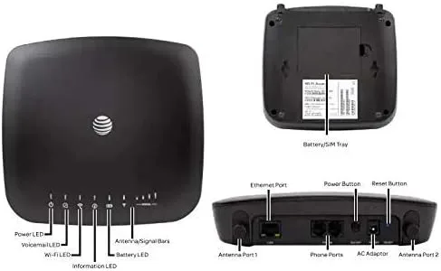 Miniatura 7 de Netcomm Enrutador de Internet inalámbrico IFWA 40 Mobile 0.14 oz LTE Wi-Fi Hotspot IFWA 40 antena AT&T 0.14 oz LTE Wi-Fi Conectar hasta 20