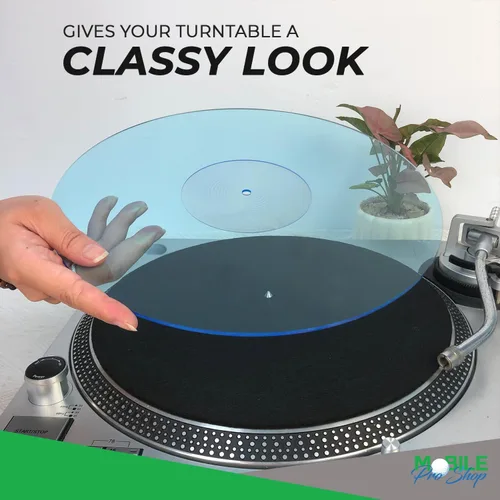 Miniatura 3 de Tapete acrílico para tocadiscos de vinilo para jugadores LP de 12 pulgadas, reduce el ruido y mejora la calidad del sonido y proporciona graves más