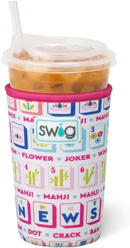 Miniatura 70 de Funda Swig Life para taza de café helado pequeña, funda estándar de 22oz para taza de café helado con asa, funda aislante de neopreno para mantener
