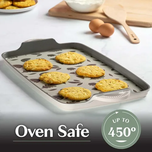 Miniatura 5 de Goodful Plancha de Doble Quemador Todo en Uno, Cerámica Antiadherente, Aluminio Fundido Duradero, Apto para Horno y Lavavajillas, Fabricado sin Lino