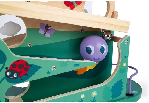 Miniatura 6 de Janod Pista de bolas de oruga de madera, a partir de 12 meses, J08055