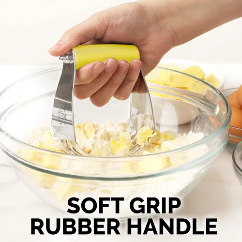 Miniatura 5 de Zulay Kitchen Mezclador de Masa - Cortador de Repostería de Acero Inoxidable, Cortador de Masa Resistente con Cuchillas, Mezclador de Repostería