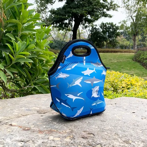 Miniatura 7 de FlowFly Lonchera de neopreno para niños, bolsa suave aislada, mini bolsa térmica para comidas, kit para niños, niñas, hombres, mujeres, escuela