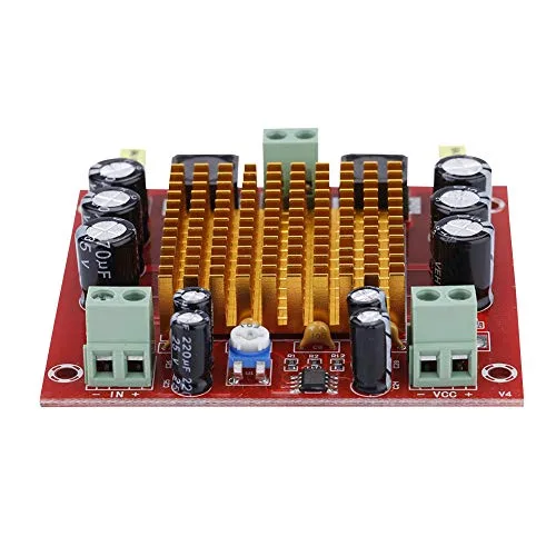 Miniatura 9 de TPA3116D2 Placa de amplificador mono de 150 W Módulo de audio de potencia digital para altavoces DIY, AMP estéreo de un solo canal con protección