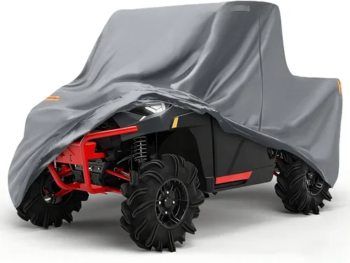 Miniatura 12 de Funda impermeable UTV compatible con Can-am Defender de 2 plazas, 6 capas para todo tipo de clima, con rejillas de ventilación, cremallera de puerta