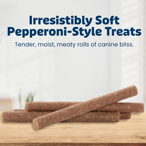 Miniatura 6 de Blue Buffalo Stix Pepperoni-Style - Golosinas para perros hechas con ingredientes naturales, receta de carne de res, bolsa de 13 onzas