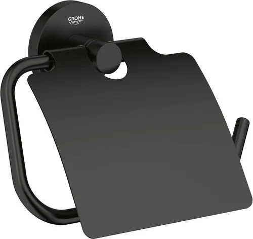 Miniatura 11 de GROHE 40689001 Essentials - Soporte para papel higiénico montado en la pared, color cromado Starlight Estrella Cromo Claro