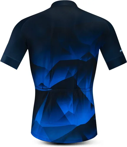 Miniatura 2 de Maillot de ciclismo para hombre, manga corta, camiseta de bicicleta de montaña, bolsillo con cremallera, reflectante, calavera