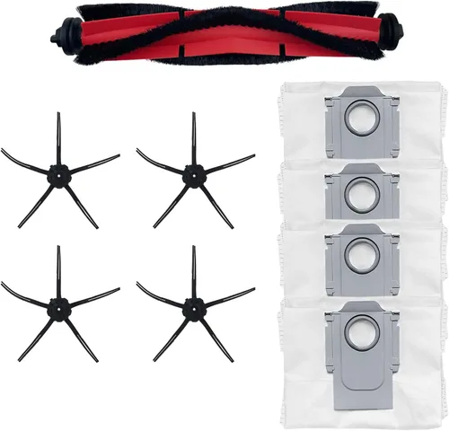 Miniatura 15 de Kit de accesorios compatible con Roborock Q5 Robot Aspirador Piezas de Repuesto 1 Cepillo Principal 4 Cepillo Lateral 2 Bolsa de Polvo Bolsa