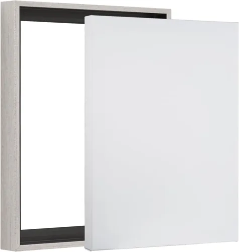 Pixy Canvas Paquete económico de lienzo estirado de 8 x 10 pulgadas de profundidad y marco flotante para tus pinturas/obras de arte, arte de pared,