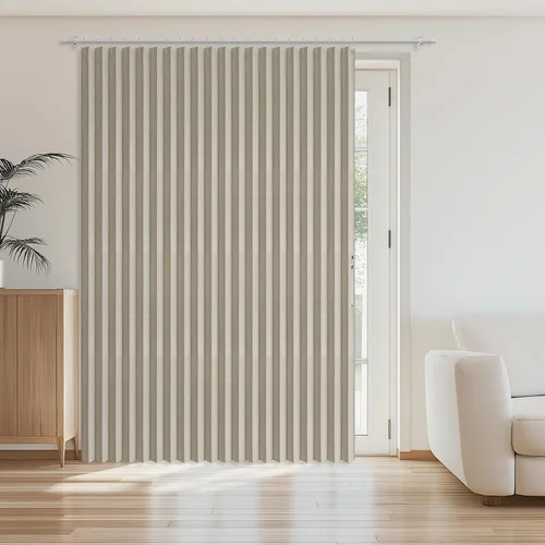 Miniatura 43 de AJAZZ Cortina de puerta magnética 100% opaca de acordeón para armario, cortina invisible para puerta interior de dormitorio, sala de estar, pasillo