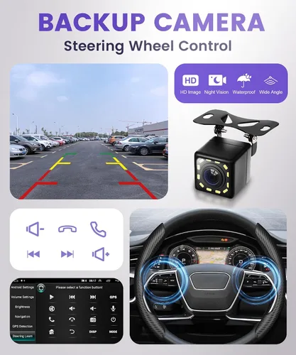Miniatura 7 de 【DSP integrado】Estéreo de coche Android para Honda Civic 2001 2002 2003 2004 2005 Radio inalámbrica Carplay Android Auto GPS Chip, pantalla táctil