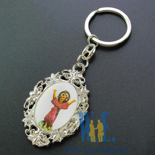 Miniatura 7 de 12 llaveros de metal personalizados para niño divino Jesús – Grabado Metal Bautismo Favor/Presentación de 3 años/Recuerdos de Bautizo/Divino Nino