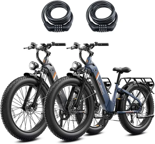Miniatura 10 de Jasion Bicicleta eléctrica Thunder/PRO/ST, 2000 W/1800 W Peak Ebikes para adultos, neumático de grasa de 26 pulgadas, mejor bicicleta eléctrica
