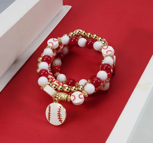 Miniatura 5 de Ardorchid Pulseras de Halloween para Mujeres Calabaza Fantasma Esqueleto Murciélago Calavera con Cuentas Apilables Elásticas Rugby Acción de Gracias