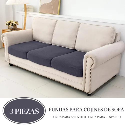 Miniatura 2 de LA MEACK - Fundas para cojines de sofá, funda para cojín de asiento, funda elástica para sofá, fundas separadas para sofá seccional, protector