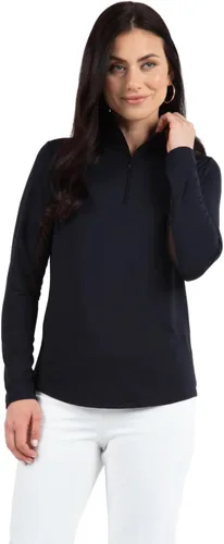 Miniatura 2 de IBKUL Camisa de manga larga con cremallera de 14 para mujer