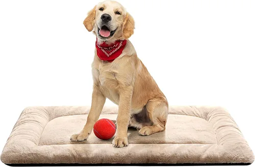 Miniatura 35 de Camas para Perros Almohadilla para Jaula para Perros Medianos/Grandes que se Ajusta a Jaulas de Perros, Almohadilla de Perrera Lavable y Gris