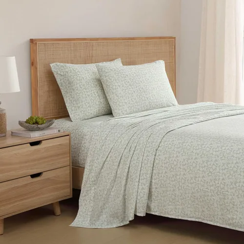 Miniatura 156 de Tommy Bahama - Juego de sábanas tamaño King, ropa de cama de percal 100% algodón con una sensación crujiente y fresca, sábanas con sábana bajera