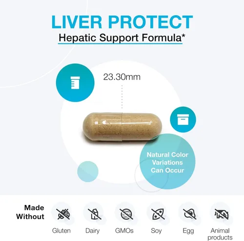Miniatura 6 de XYMOGEN Liver Protect - Suplemento para la salud del hígado y antioxidante* - Cardo mariano, ácido alfa lipoico, NAC y selenio - Sin gluten