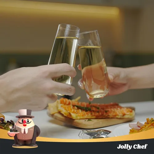 Miniatura 4 de JOLLY CHEF Paquete de 48 copas de champán de plástico sin tallo de 9 onzas, vasos de plástico transparente sin tallo, vasos desechables irrompibles