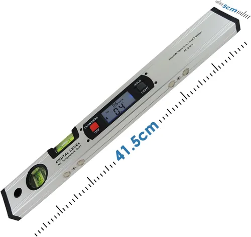 Miniatura 5 de Medidor de ángulo de nivel de alcohol Imán vertical Inclinómetro de 360°, nivel de espíritu, herramienta de regla digital para manitas, medición