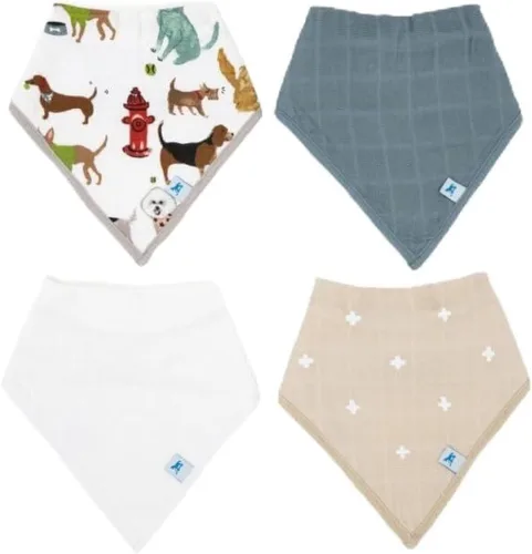 Miniatura 8 de Little Unicorn Babero bandana de muselina de algodón con forro polar