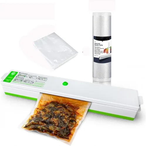 Household Food Vacuum Sealer Packaging Machine Automatic Electric Film Food Sealer Vacuum Packer Vacuum Bags for Food Storage