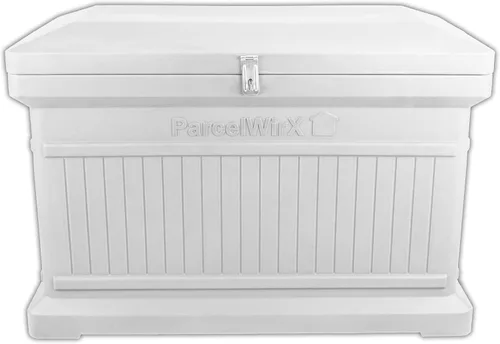 Miniatura 13 de RTS Home Acccents ParcelWirx Caja de entrega horizontal de alta calidad con tapa con bisagras, 33.5 x 18 x 23.2 pulgadas, color negro