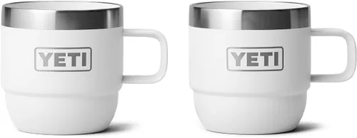 Miniatura 26 de YETI Rambler - Taza apilable de 6 oz, de acero inoxidable, aislada al vacío para espresso/café, paquete de 2 Azul marino