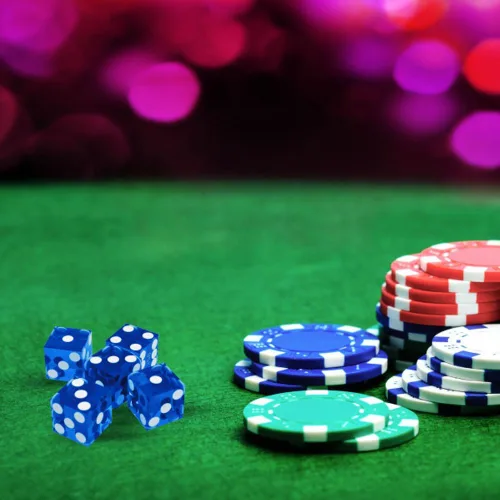 Miniatura 3 de Juego de dados - Dados de casino serializados de 19 mm de grado A con bordes afilados - Accesorios para noche de juegos de Trademark Poker (Azul)