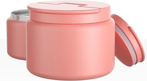 Miniatura 10 de Termo de sopa de 14.5 onzas para comida caliente para niños, tarro de comida aislado al vacío, termo de sopa sin torsiones para comida caliente