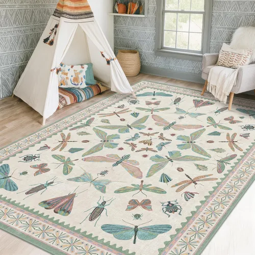 Miniatura 10 de Hazo Haus Alfombra de Baño Bohemia Lavable 2x3, Alfombras Pequeñas para Cocina, Tocador, Puerta Principal Entrada Interior, Antideslizante Pelo Bajo