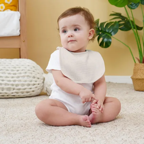 Miniatura 6 de Muslin Baby Bibs 6-Pack Baby Drool Bandana Bibs for Baby Girls Boys Infant Newborn Toddler Drooling and Teething