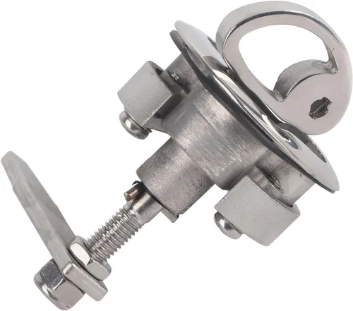 Miniatura 7 de Dilwe Leva de barco, acero inoxidable marino rasante tira de piso hebilla bloqueo ToolMarine Hardware