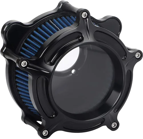 Miniatura 14 de Filtro de entrada azul con filtro de aire de corte en contraste compatible con Harley Dyna 1993-2016, Softail 1993-2015, Touring 1993-2007