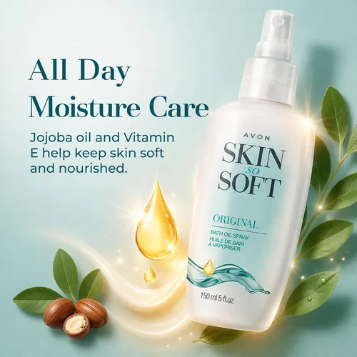 Miniatura 2 de AVON Skin So Soft - Spray de aceite de baño original con bomba, 5 onzas líquidas