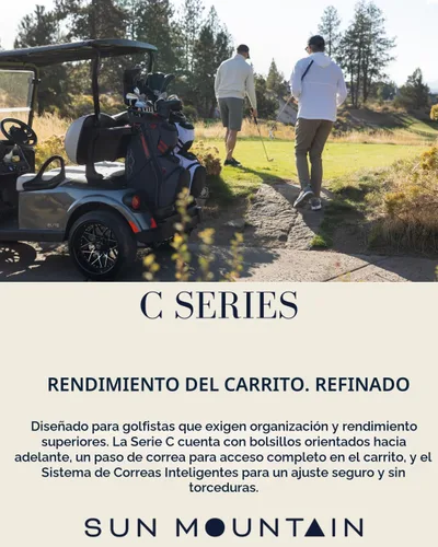 Miniatura 9 de Sun Mountain C-130 2025 - Bolsa de golf de 14 vías con divisores de longitud completa y 11 bolsillos para máxima comodidad, bolsa ligera para Negro