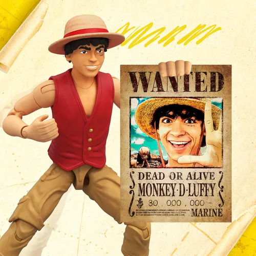 Miniatura 8 de Figura de acción de One Piece Monkey D. Luffy, 6 pulgadas (5.9 in) con 6 accesorios, incluye brazos y piernas intercambiables, póster deseado y base