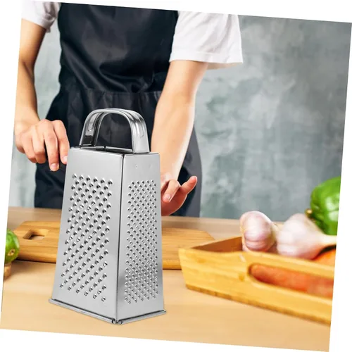 Miniatura 9 de Healeved Power Tools - Rallador profesional de caja de acero inoxidable, rallador de queso, triturador de verduras con 4 lados para queso, verduras