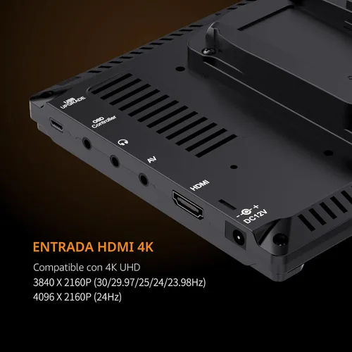 Miniatura 4 de FEELWORLD FW759 7 pulgadas Cámara DSLR Monitor de campo HD Asistencia de vídeo Slim IPS 1280x800 4K HDMI 1080p con sombrilla