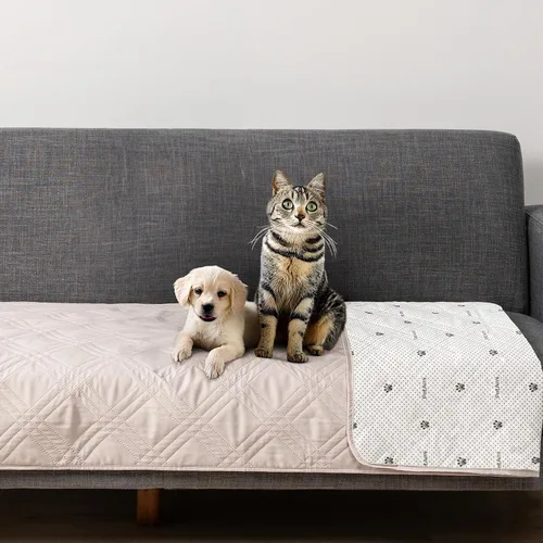 Miniatura 7 de PetAmi Funda de sofá impermeable para perros, manta impermeable para mascotas, funda reversible para muebles protector de sofá para cama de gato