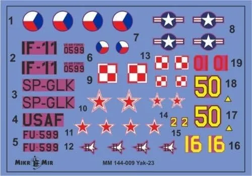 Miniatura 2 de Micro-Mir YAKOVLEV YAK-23 Fighter 1/144 144-009