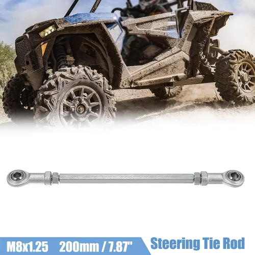 Miniatura 2 de Motoforti 2 unids 7.874 in longitud 0.315 in agujero diámetro ajustable dirección dirección varilla rótula articulación para 49cc ATV eléctrico Go